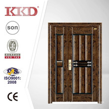 Doubled Exterior Iron Security Door KKD-312B with UV Proof Painting